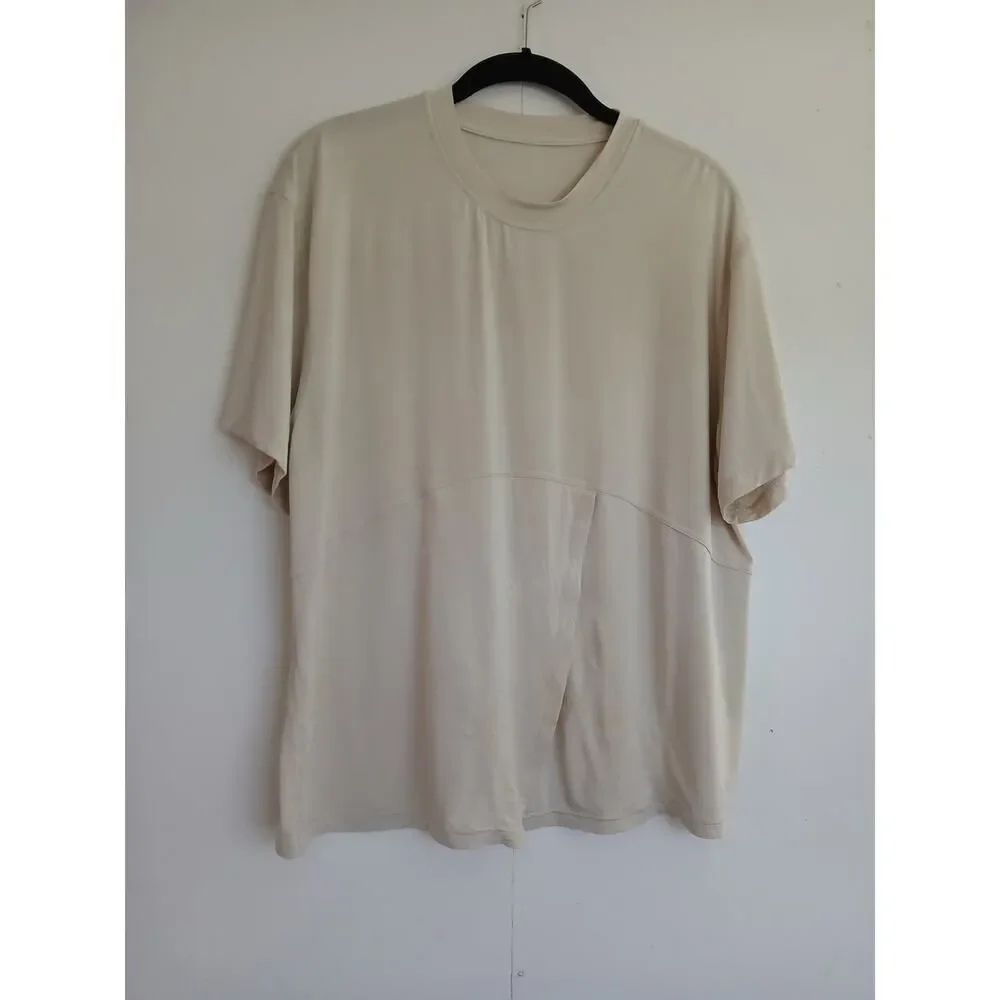 Lululemon Modal-Silk Blend Tie-Front Yoga T-Shirt